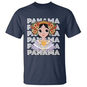 Panamanian Cultural Women T Shirt TS09 Navy Print Your Wear