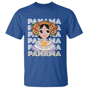 Panamanian Cultural Women T Shirt TS09 Royal Blue Print Your Wear