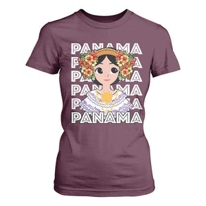 Panamanian Cultural Women T Shirt For Women TS09 Maroon Print Your Wear