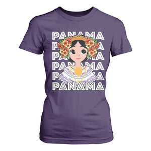 Panamanian Cultural Women T Shirt For Women TS09 Purple Print Your Wear