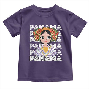Panamanian Cultural Women Toddler T Shirt TS09 Purple Print Your Wear