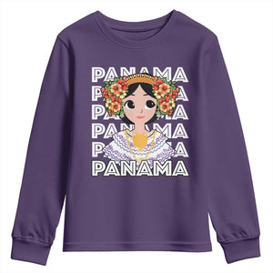 Panamanian Cultural Women Youth Sweatshirt TS09 Purple Print Your Wear