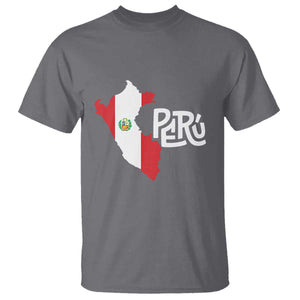 Peruvian Pride T Shirt Peru Est. 1821 TS09 Charcoal Print Your Wear
