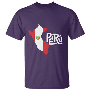 Peruvian Pride T Shirt Peru Est. 1821 TS09 Purple Print Your Wear