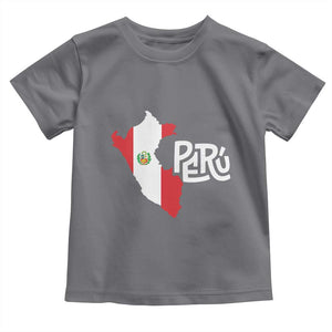 Peruvian Pride Toddler T Shirt Peru Est. 1821 TS09 Charcoal Print Your Wear
