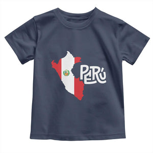 Peruvian Pride Toddler T Shirt Peru Est. 1821 TS09 Navy Print Your Wear