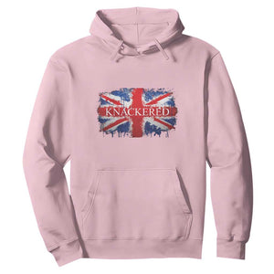 Funny Knackered The UK Flag British Hoodie TS09 Light Pink Print Your Wear