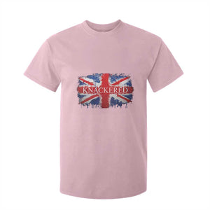Funny Knackered The UK Flag British T Shirt For Kid TS09 Light Pink Print Your Wear