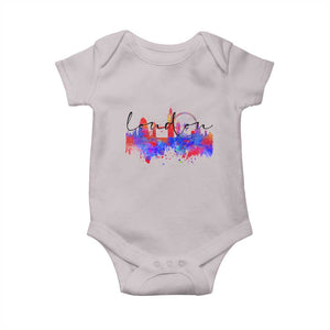 Traveling London Trip Baby Onesie TS09 Ice Gray Print Your Wear