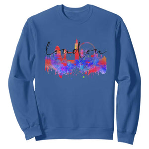 Traveling London Trip Sweatshirt TS09 Royal Blue Print Your Wear