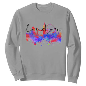 Traveling London Trip Sweatshirt TS09 Sport Gray Print Your Wear