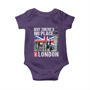 Traveling London Trip Baby Onesie But There's No Place Like London TS09 Purple Print Your Wear