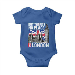 Traveling London Trip Baby Onesie But There's No Place Like London TS09 Royal Blue Print Your Wear