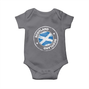 Scotland Flag Scottish Pride Baby Onesie TS09 Charcoal Print Your Wear