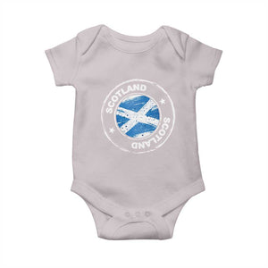 Scotland Flag Scottish Pride Baby Onesie TS09 Ice Gray Print Your Wear