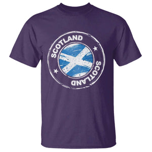 Scotland Flag Scottish Pride T Shirt TS09 Purple Print Your Wear