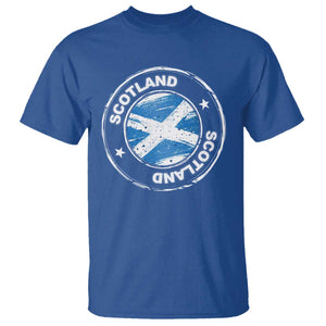 Scotland Flag Scottish Pride T Shirt TS09 Royal Blue Print Your Wear