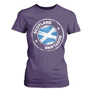 Scotland Flag Scottish Pride T Shirt For Women TS09 Purple Print Your Wear