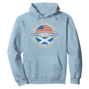 Scottish American Hoodie Made In America With Scottish Parts Scotland TS09 Light Blue Print Your Wear