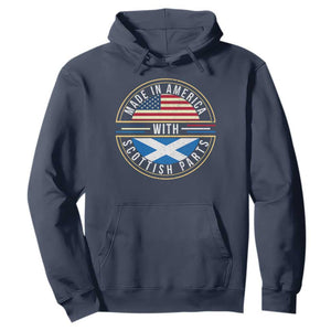 Scottish American Hoodie Made In America With Scottish Parts Scotland TS09 Navy Print Your Wear