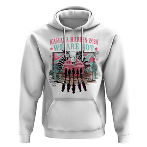 Harris Walz 2024 Hoodie We're Not Going Back Kamala Cowboy Cowgirl TS09 White Print Your Wear