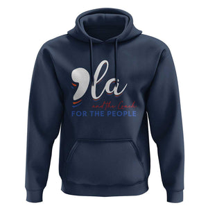 Harris Walz 2024 Hoodie Comma La Kamala And The Coach For The People TS09 Navy Print Your Wear