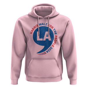 Comma La Kamala Hoodie Harris Walz For The People 2024 TS09 Light Pink Print Your Wear