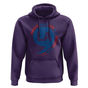Comma La Kamala Hoodie Harris Walz For The People 2024 TS09 Purple Print Your Wear