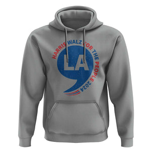 Comma La Kamala Hoodie Harris Walz For The People 2024 TS09 Sport Gray Print Your Wear
