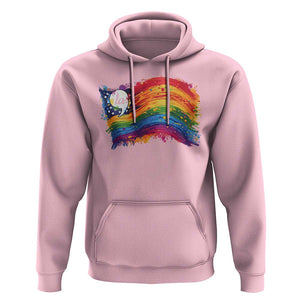 Rainbow Flag Comma La Harris 2024 Hoodie TS09 Light Pink Print Your Wear