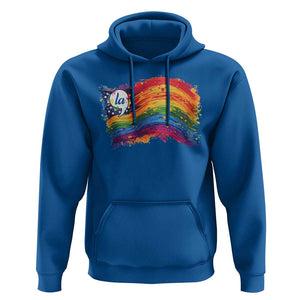 Rainbow Flag Comma La Harris 2024 Hoodie TS09 Royal Blue Print Your Wear