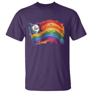 Rainbow Flag Comma La Harris 2024 T Shirt TS09 Purple Print Your Wear