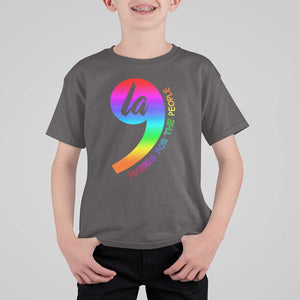 Rainbow Comma La Kamala T Shirt For Kid Harris For The People 2024 TS09 Dark Chocolate Print Your Wear