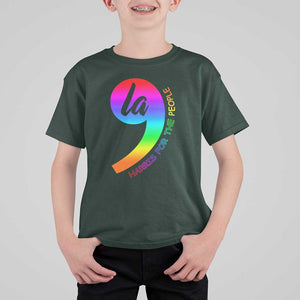 Rainbow Comma La Kamala T Shirt For Kid Harris For The People 2024 TS09 Dark Forest Green Print Your Wear