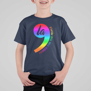 Rainbow Comma La Kamala T Shirt For Kid Harris For The People 2024 TS09 Navy Print Your Wear