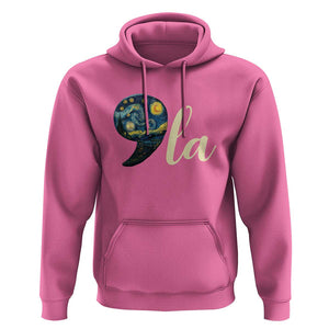 Comma La Harris Hoodie Kamala 2024 Starry Night Aesthetic TS09 Azalea Print Your Wear
