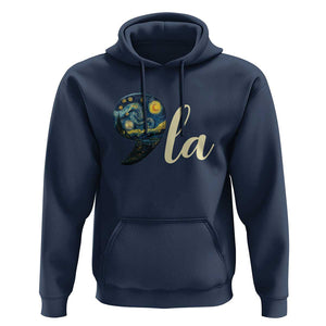 Comma La Harris Hoodie Kamala 2024 Starry Night Aesthetic TS09 Navy Print Your Wear