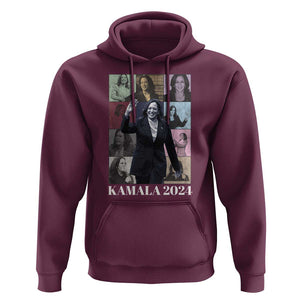 Kamala 2024 Hoodie Harris Tour Madam President TS09 Maroon Print Your Wear