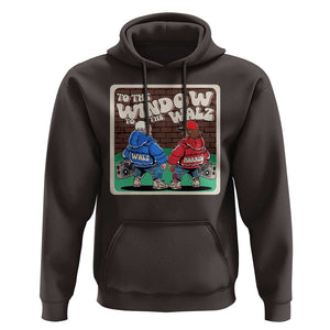 Funny Harris Walz Hoodie To The Window To The Walz Hip Hop Old School TS09 Dark Chocolate Print Your Wear