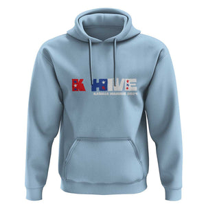 KHive Kamala 2024 Hoodie Harris Support US President Election TS09 Light Blue Print Your Wear