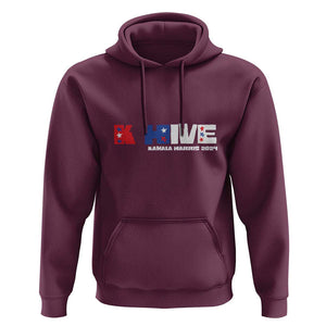 KHive Kamala 2024 Hoodie Harris Support US President Election TS09 Maroon Print Your Wear