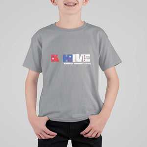 KHive Kamala 2024 T Shirt For Kid Harris Support US President Election TS09 Sport Gray Print Your Wear