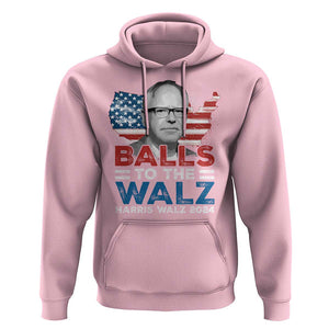 Tim Walz 2024 Hoodie Balls To The Walz Kamala Support American Flag TS09 Light Pink Print Your Wear