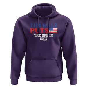 Tim Walz 2024 Hoodie Puts The Ope In Hope Kamala Support TS09 Purple Print Your Wear