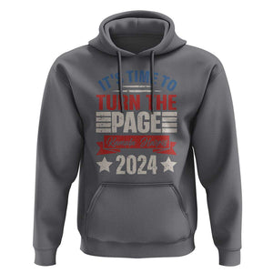 Kamala 2024 Hoodie It's Time To Turn The Page Harris President Debate TS09 Charcoal Print Your Wear