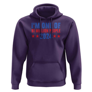 Kamala Support Hoodie I'm One Of 81 Million People Harris President Debate 2024 TS09 Purple Print Your Wear