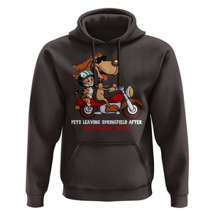 President Debate 2024 Hoodie Funny Pets Leaving Town TS09 Dark Chocolate Print Your Wear
