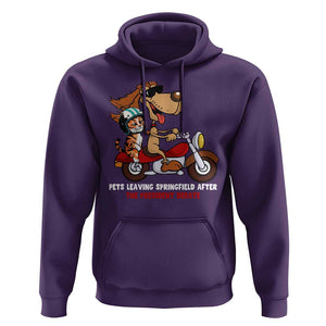 President Debate 2024 Hoodie Funny Pets Leaving Town TS09 Purple Print Your Wear