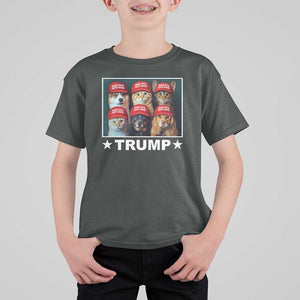 President Debate 2024 T Shirt For Kid Make Pets Safe Again Dogs Cats Trump Support TS09 Dark Heather Print Your Wear