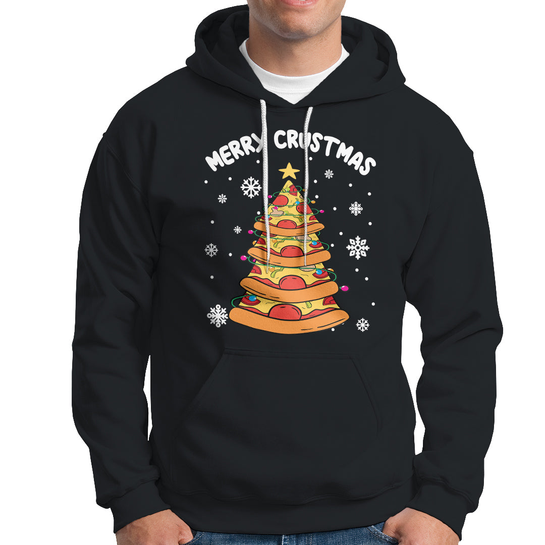 Merry Crustmas Pizza Christmas Tree Xmas Hoodie TS09 Printyourwear